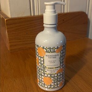 NEW Beekman 1802 Mandarin Thyme Goat Milk Lotion 12.5 fl oz / 370 ml